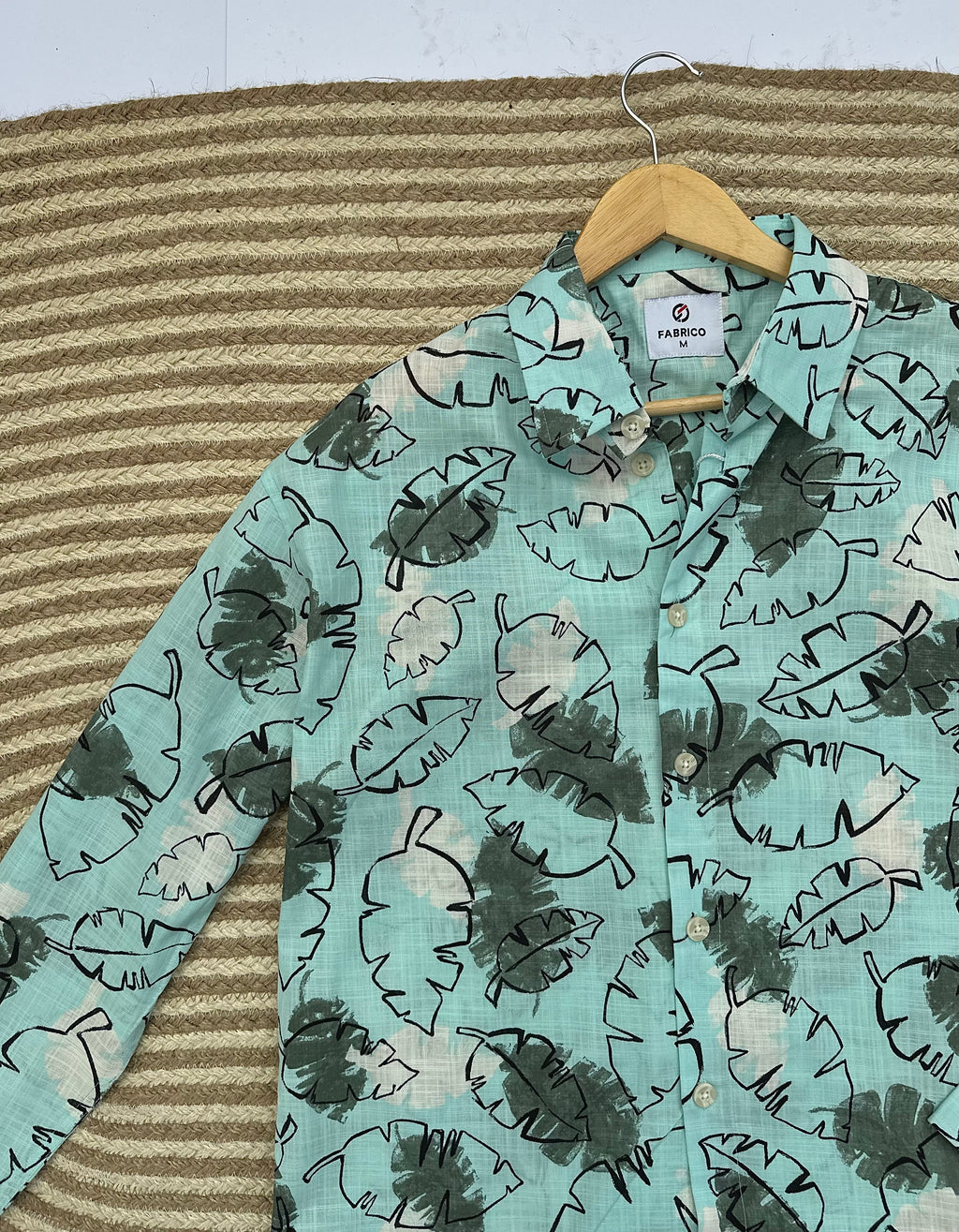Mint Leaf Sketch Boxy Shirt