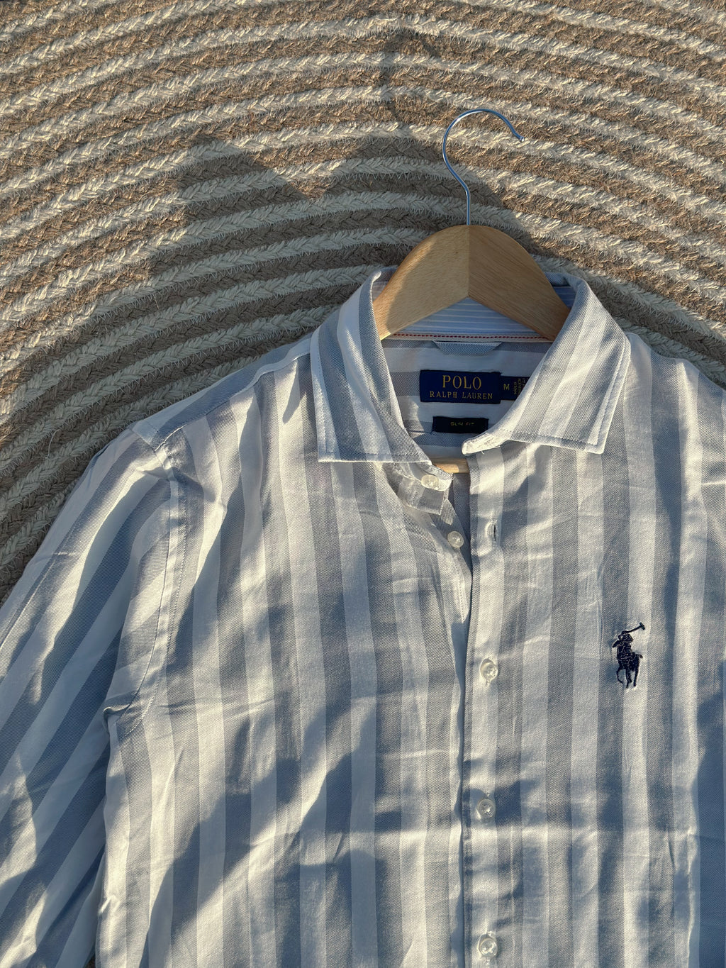 US-polo white stripe