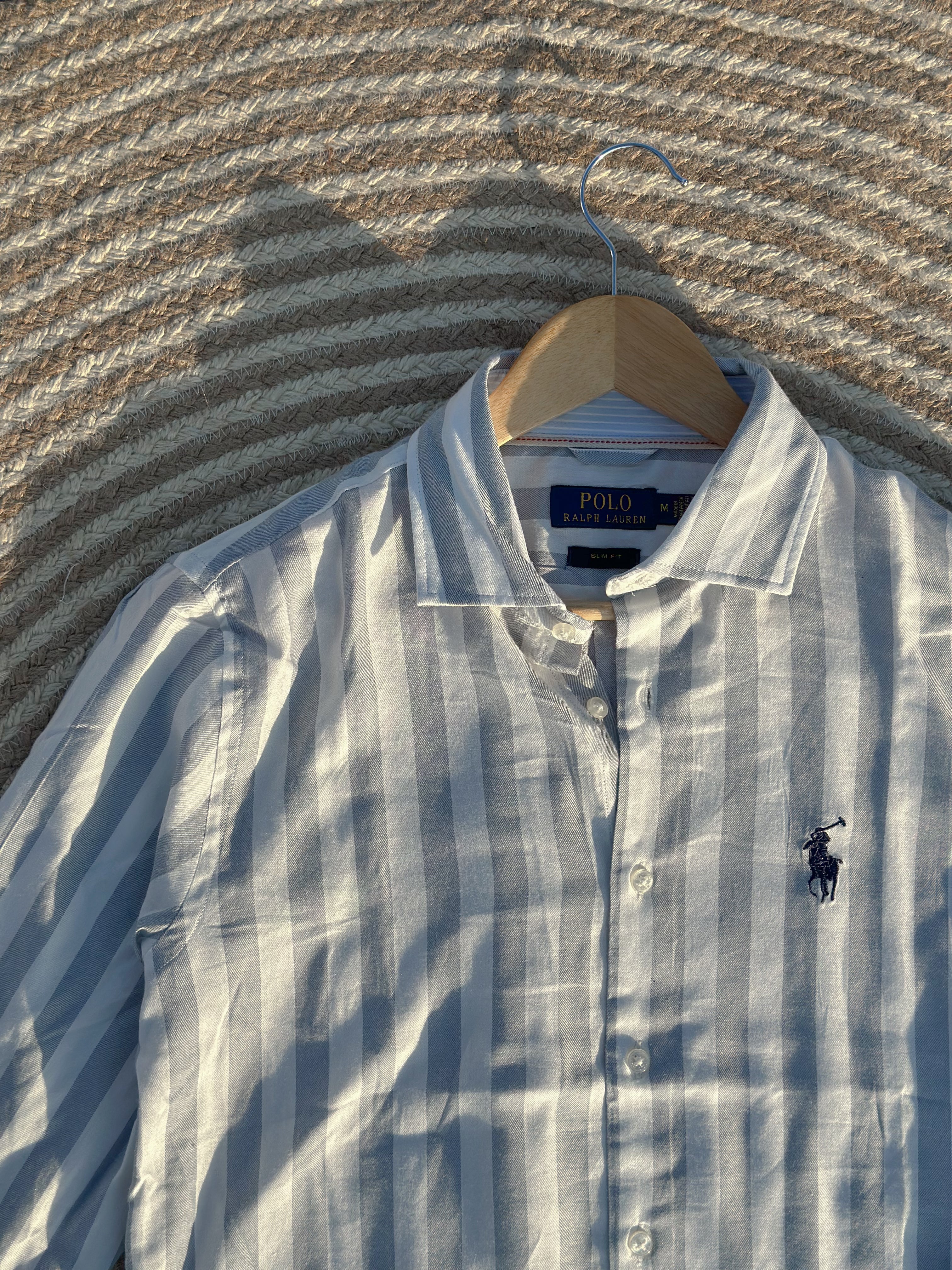 US-polo white stripe
