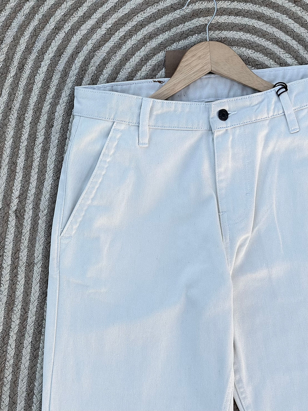 Unisex White jeans baggy pant