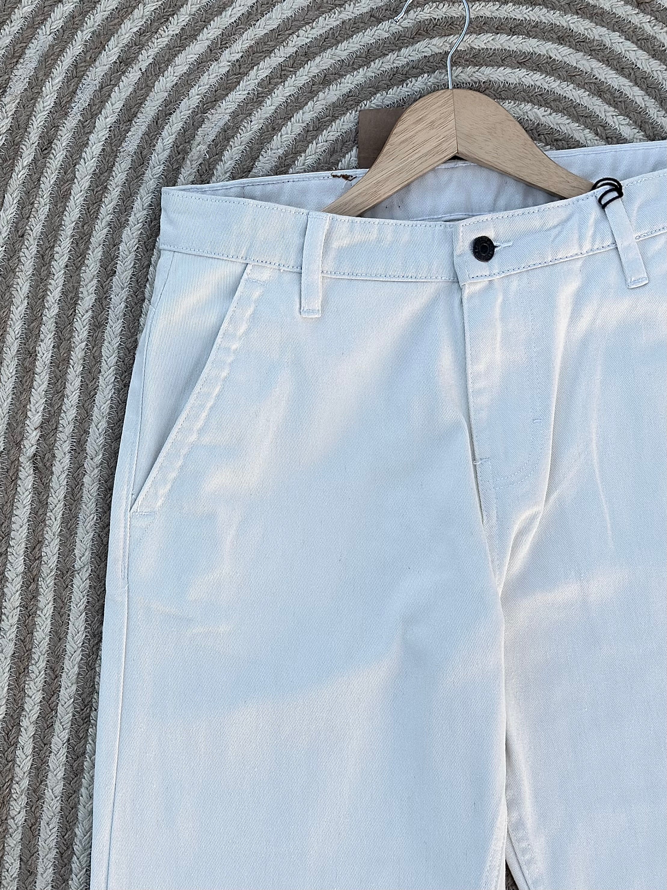 Unisex White jeans baggy pant