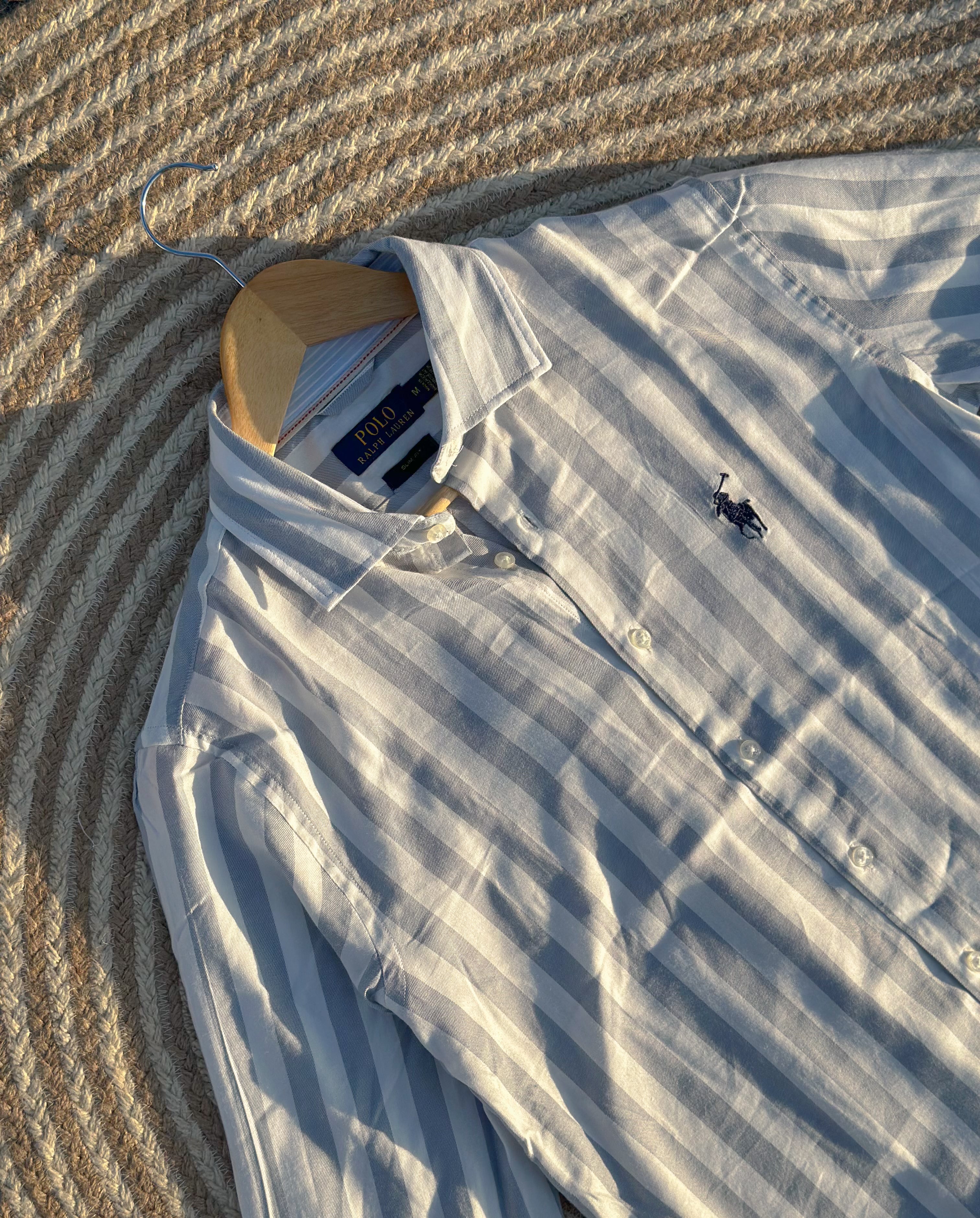 US-polo white stripe