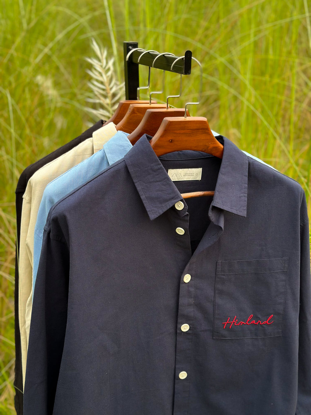 NavyBlue boxy embroidery fit