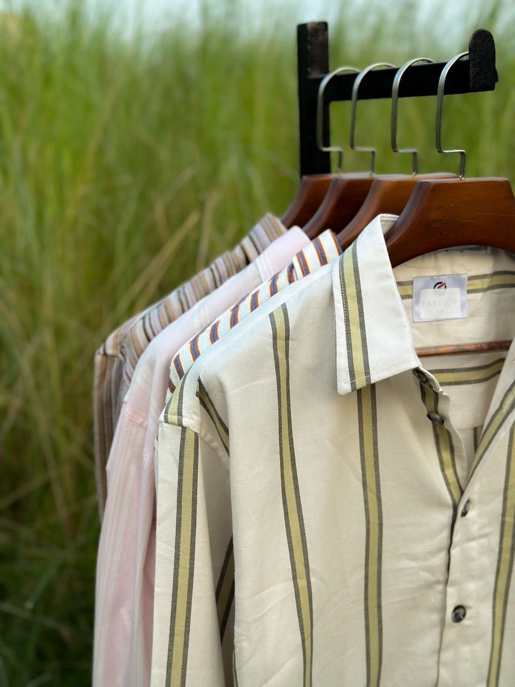Linen beige boxy fit shirt