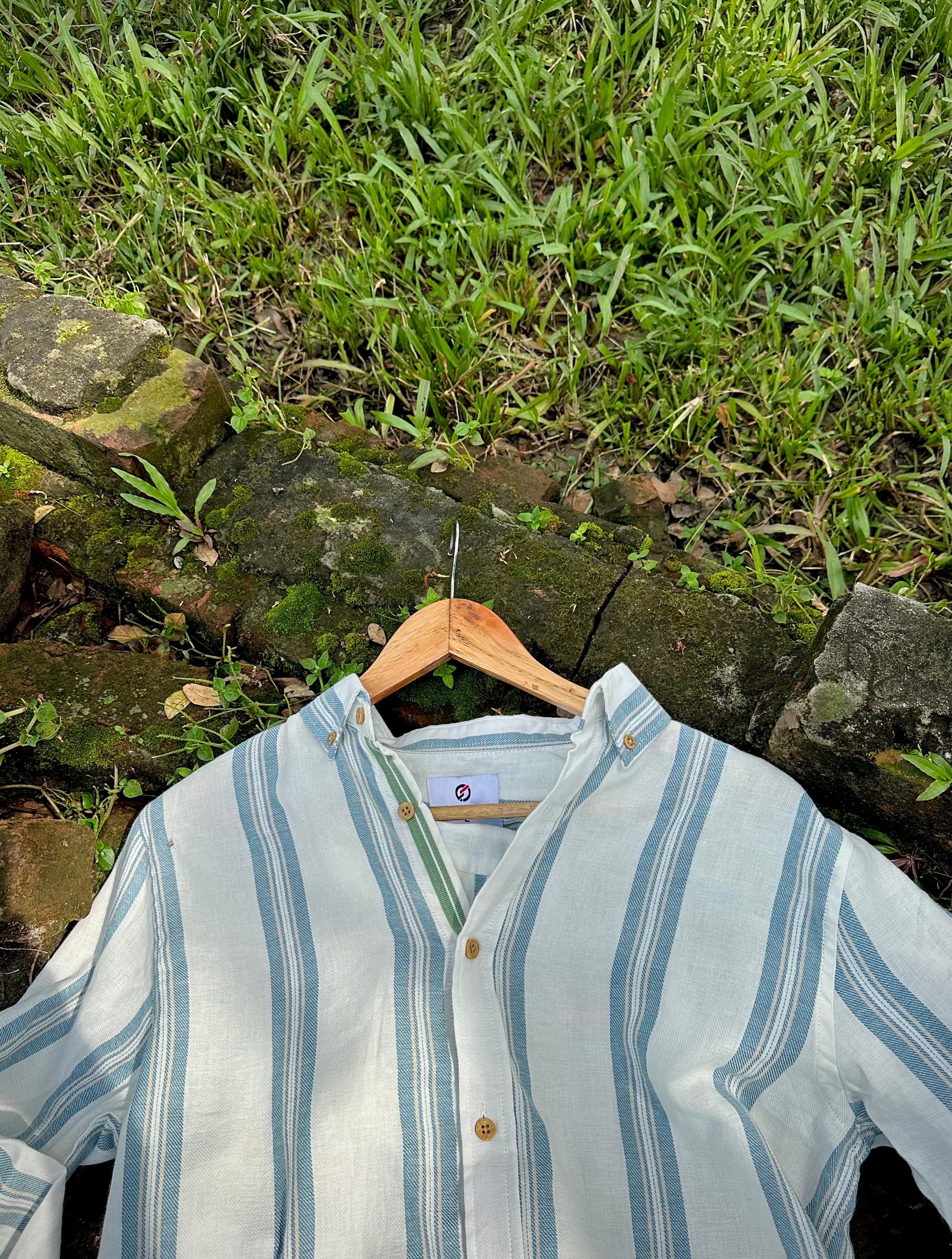 Sage Coast Stripe Shirt