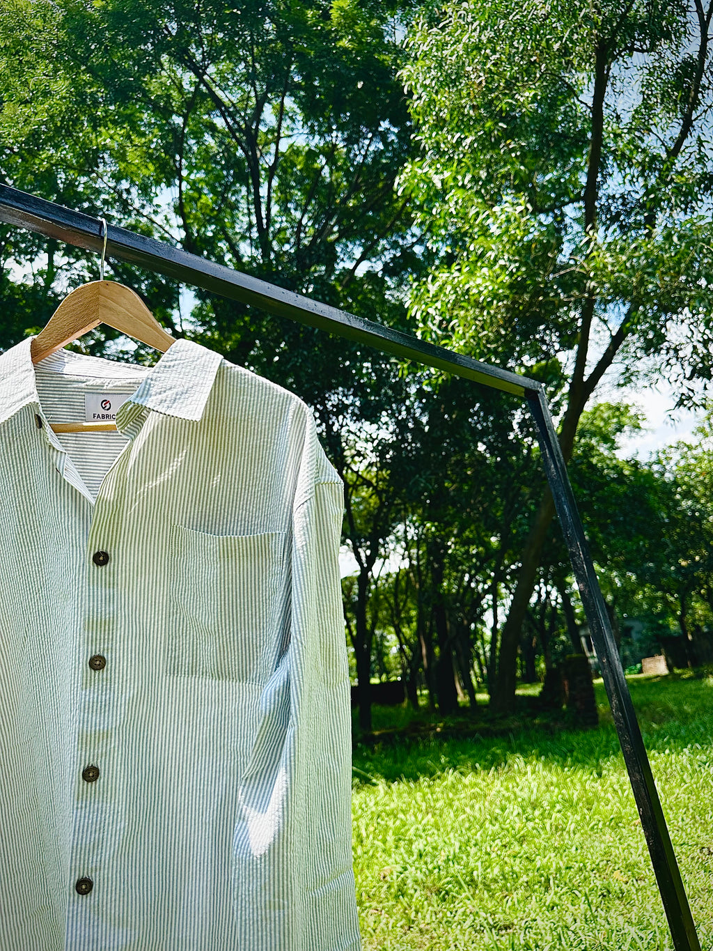 White check boxy shirt