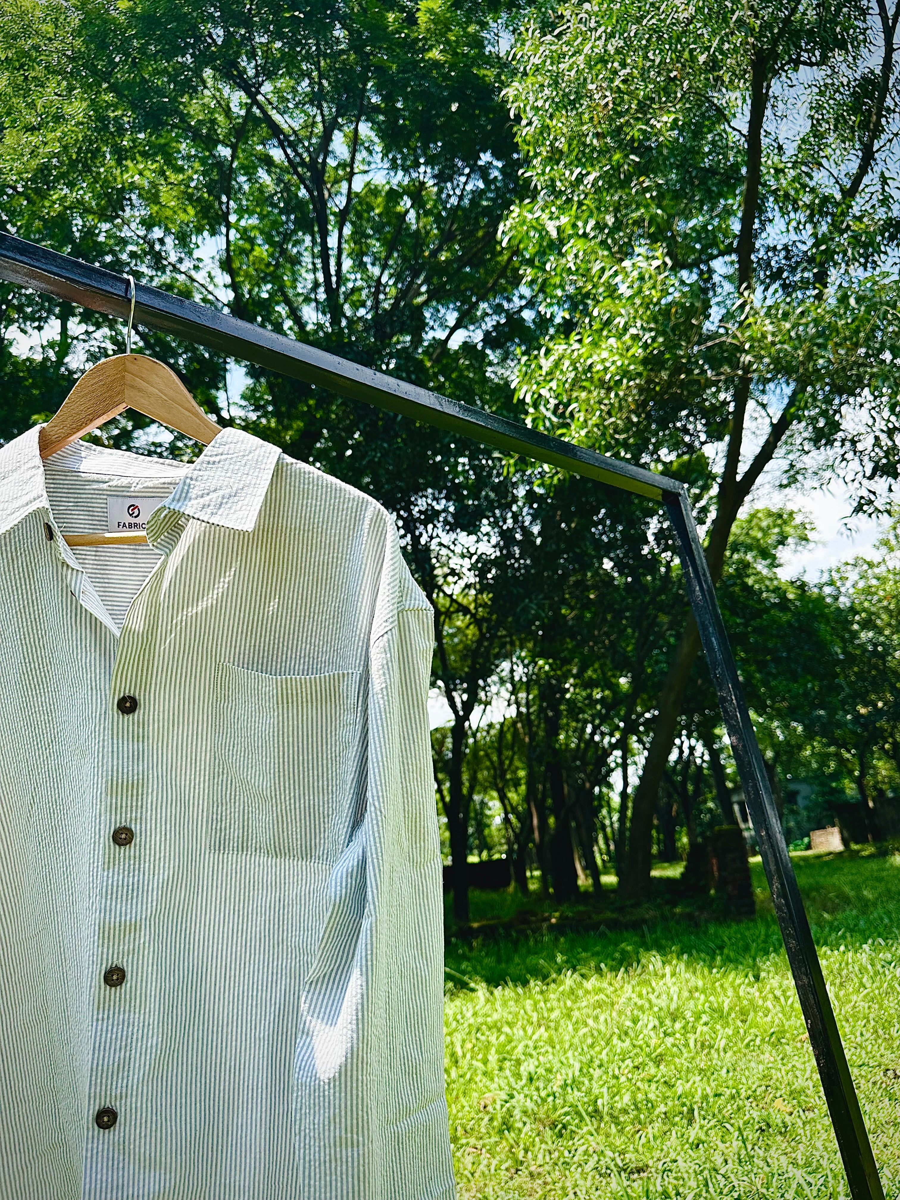 White check boxy shirt