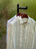 ck green stripe shirt
