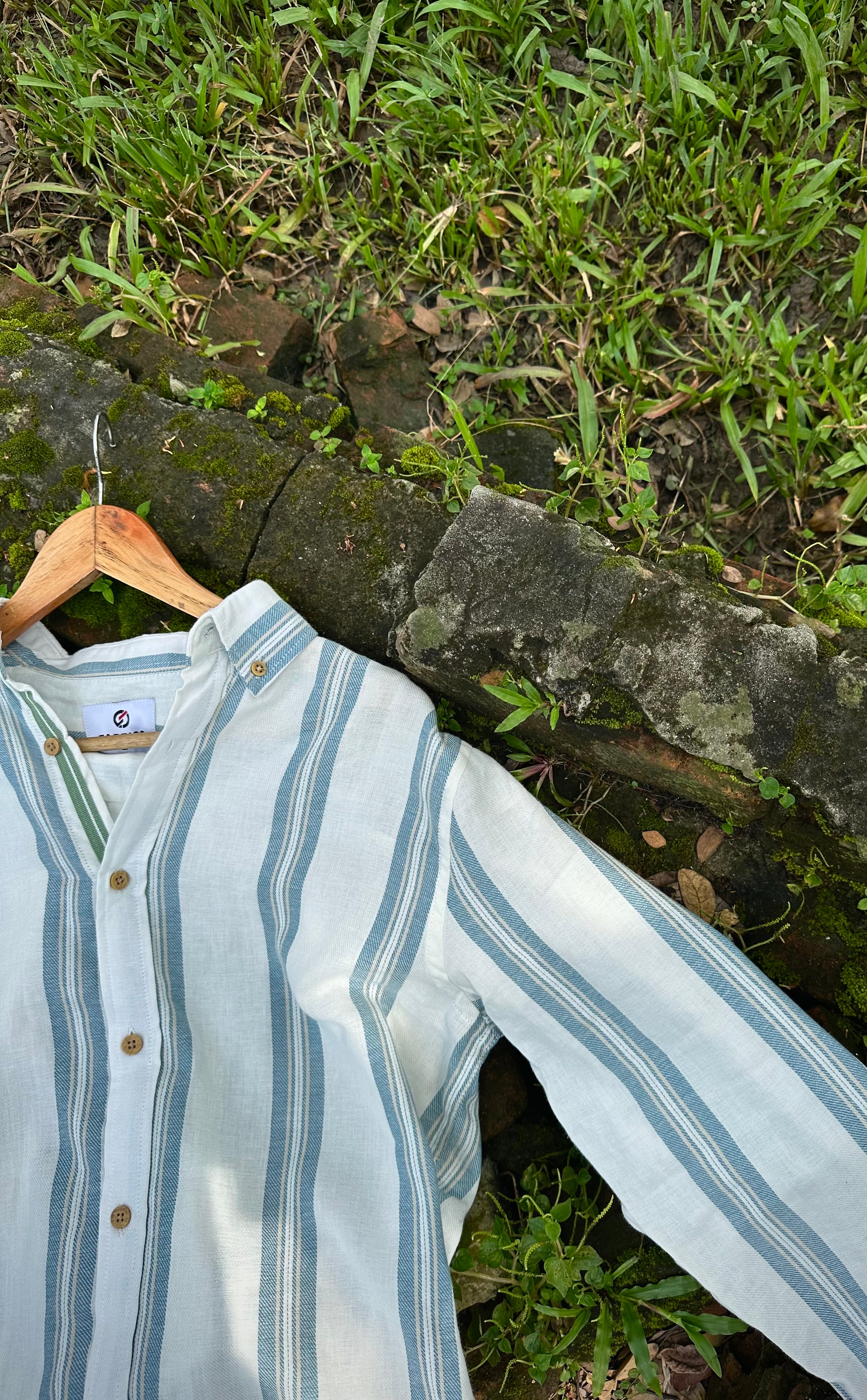 Sage Coast Stripe Shirt