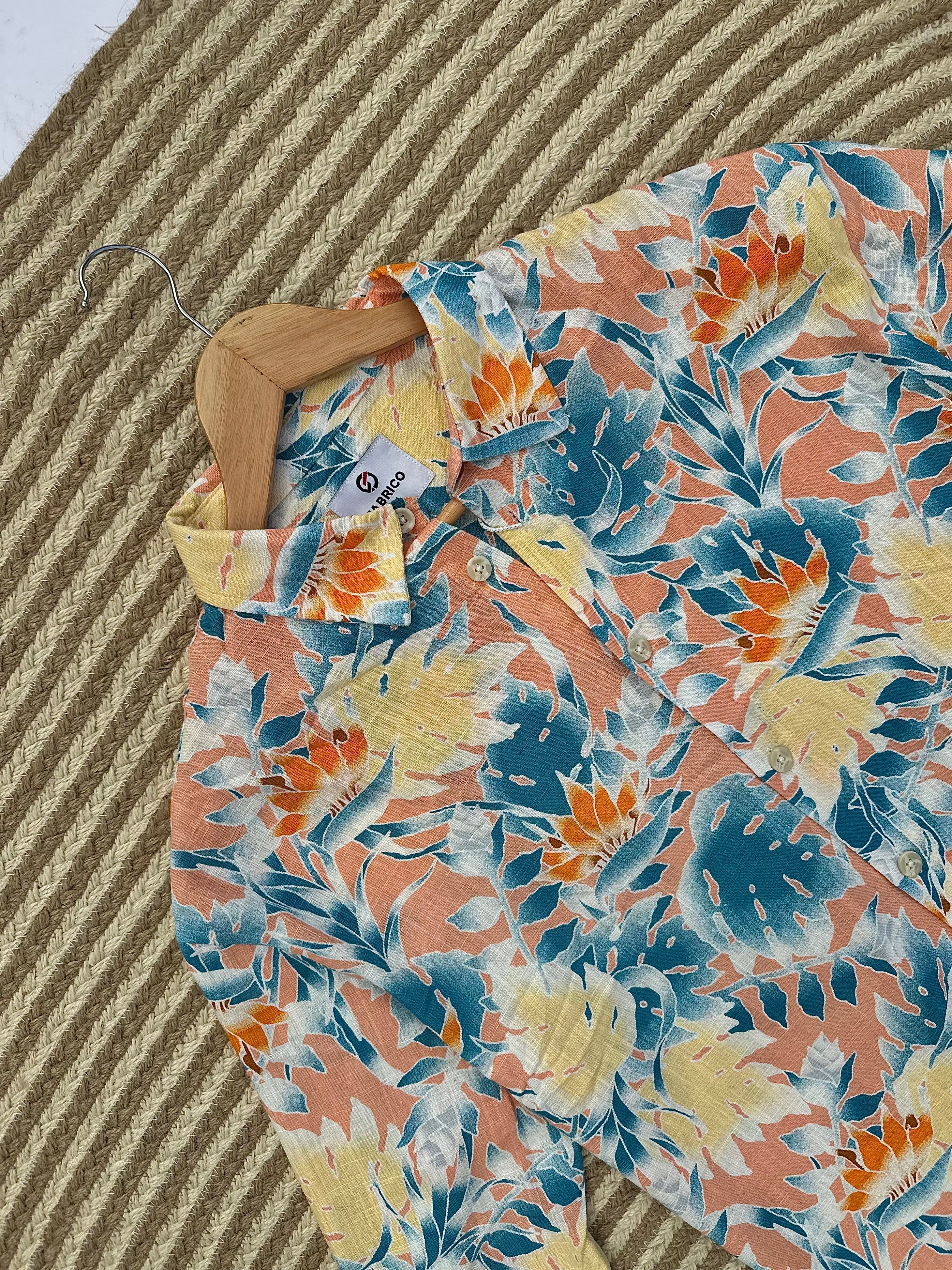 Sunset Floral Boxy Shirt