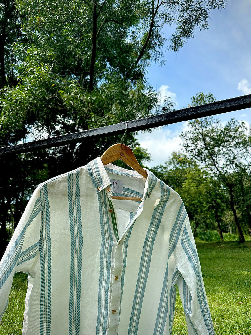 Sage Coast Stripe Shirt