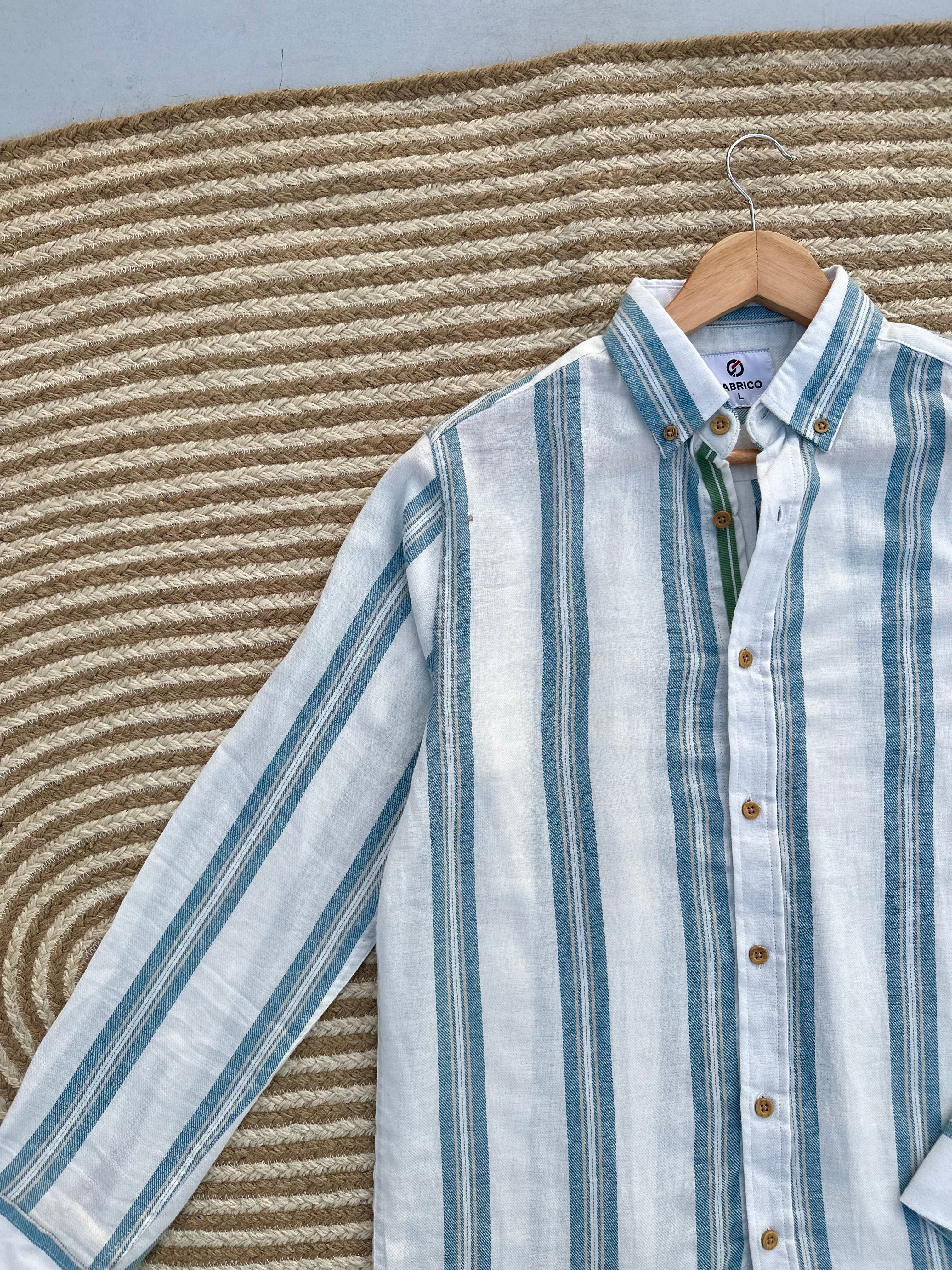 Sage Coast Stripe Shirt