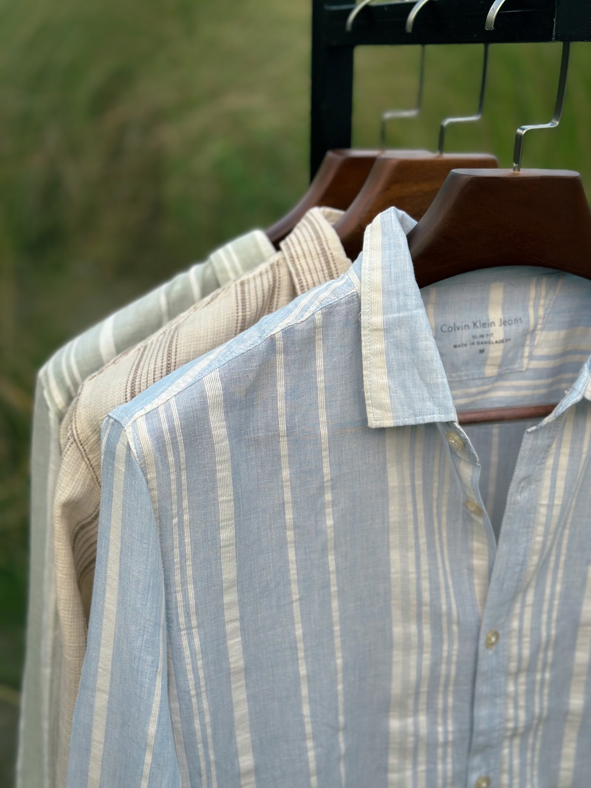 ck blue stripe shirt