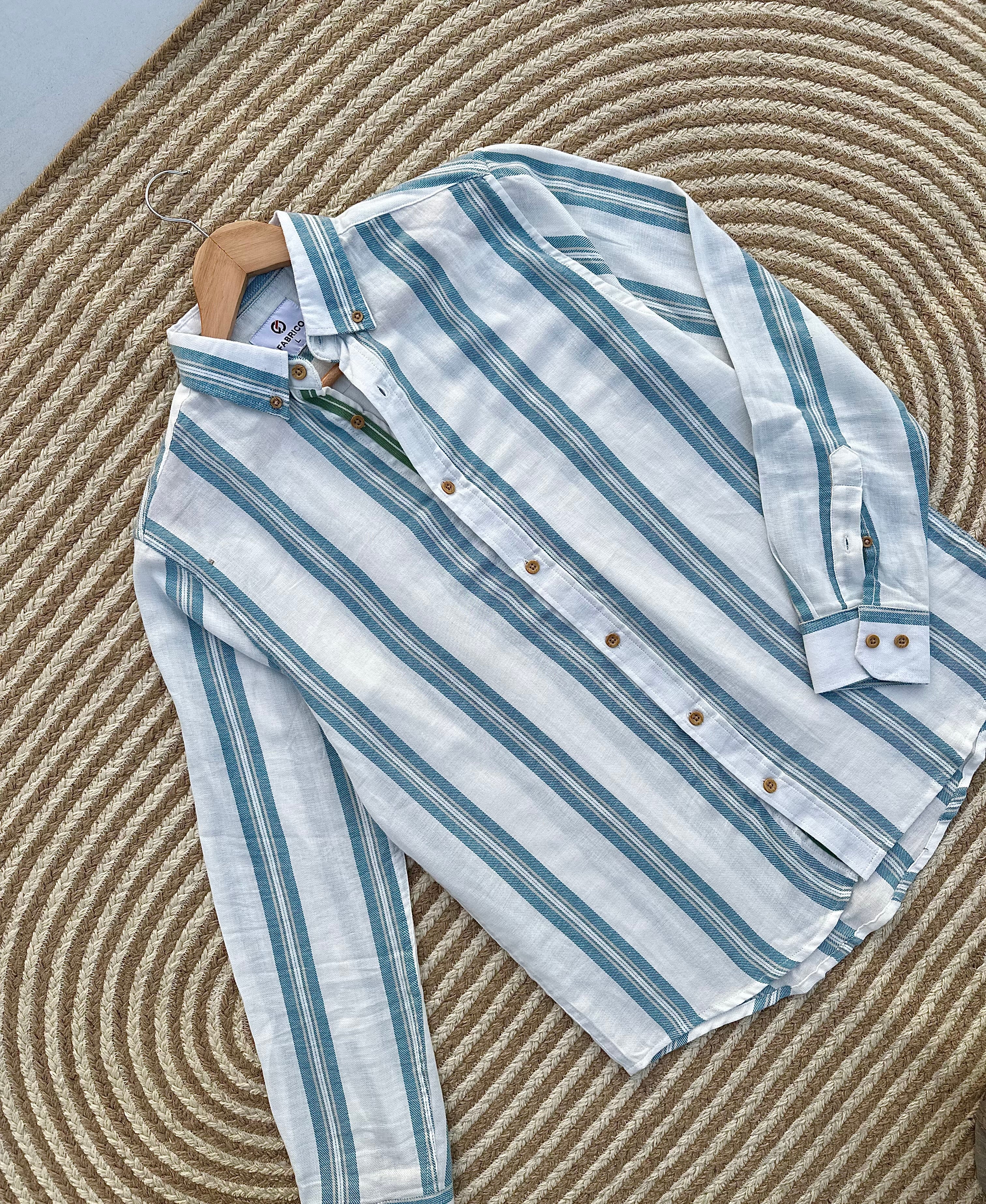 Sage Coast Stripe Shirt
