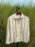 Linen beige boxy fit shirt