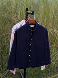 Navy blue Drop shoulder Shirt