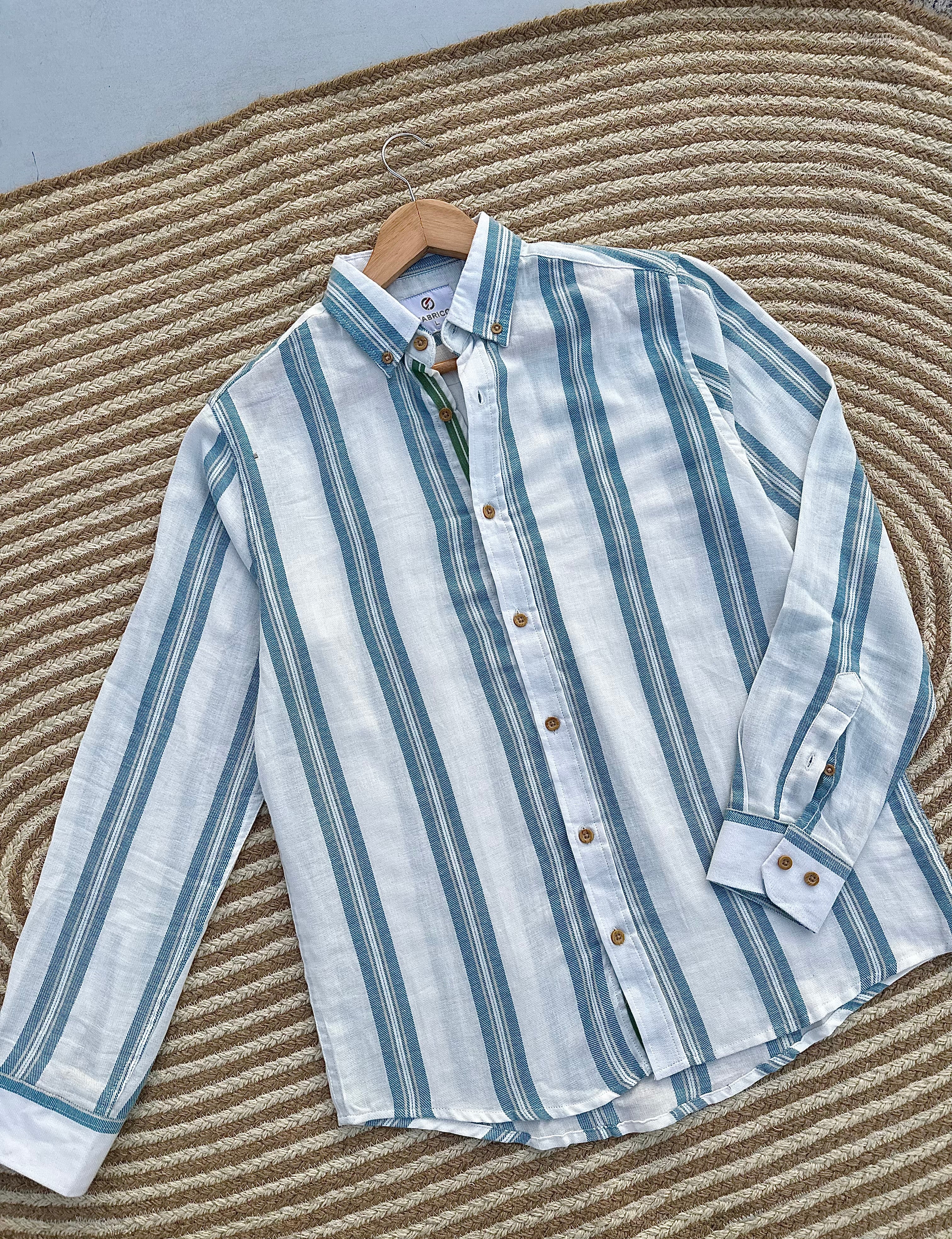 Sage Coast Stripe Shirt