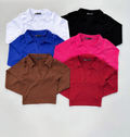 Full Sleeve V Neck Polo