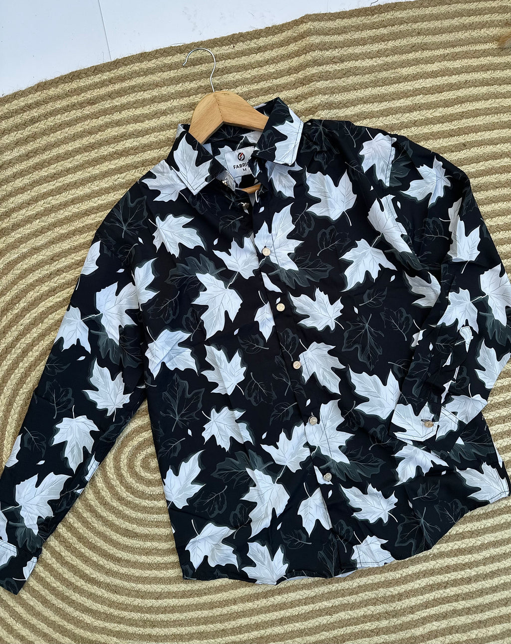 Midnight Maple Leaf Print Shirt