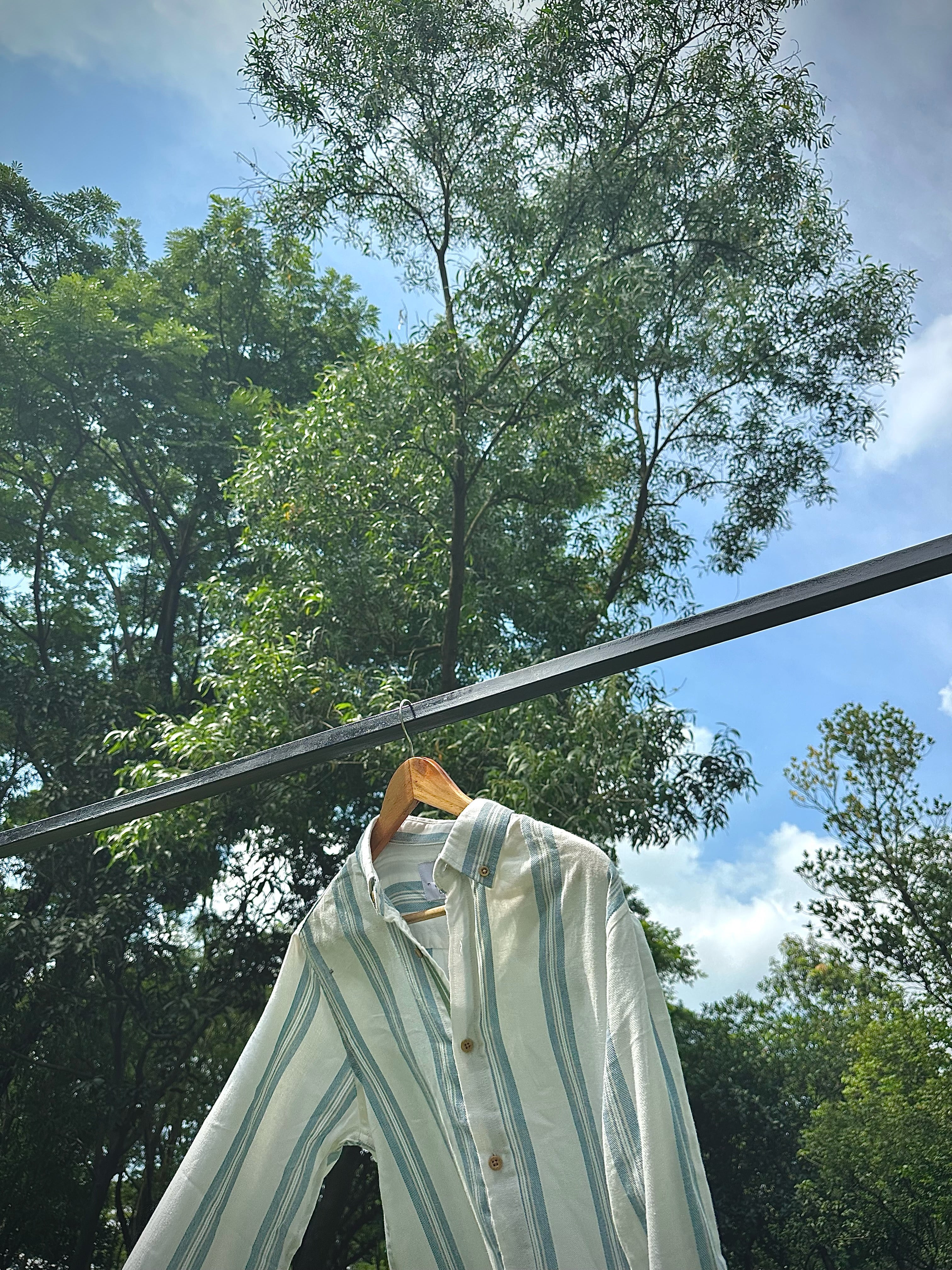 Sage Coast Stripe Shirt