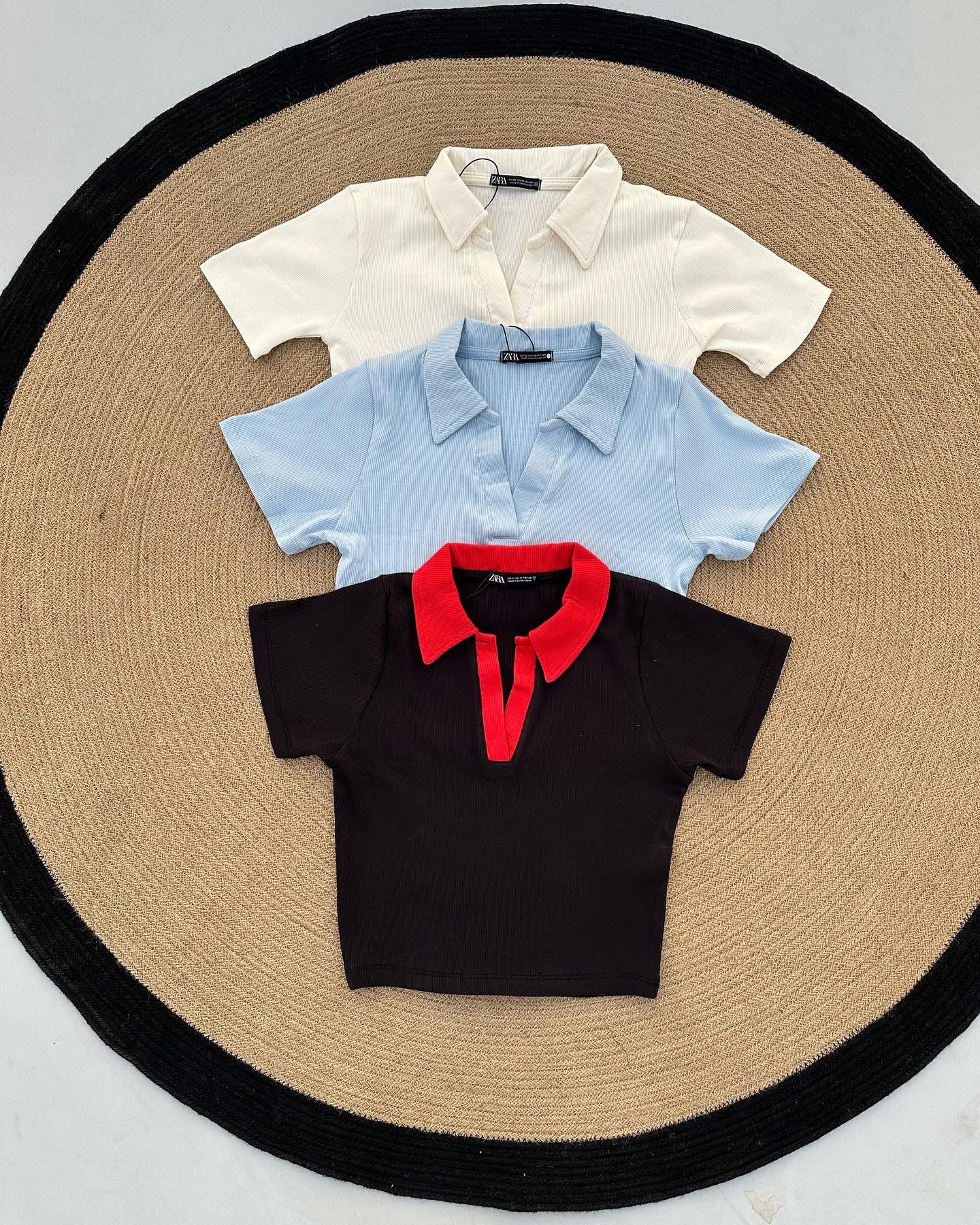 Short Sleeve V Neck Polo