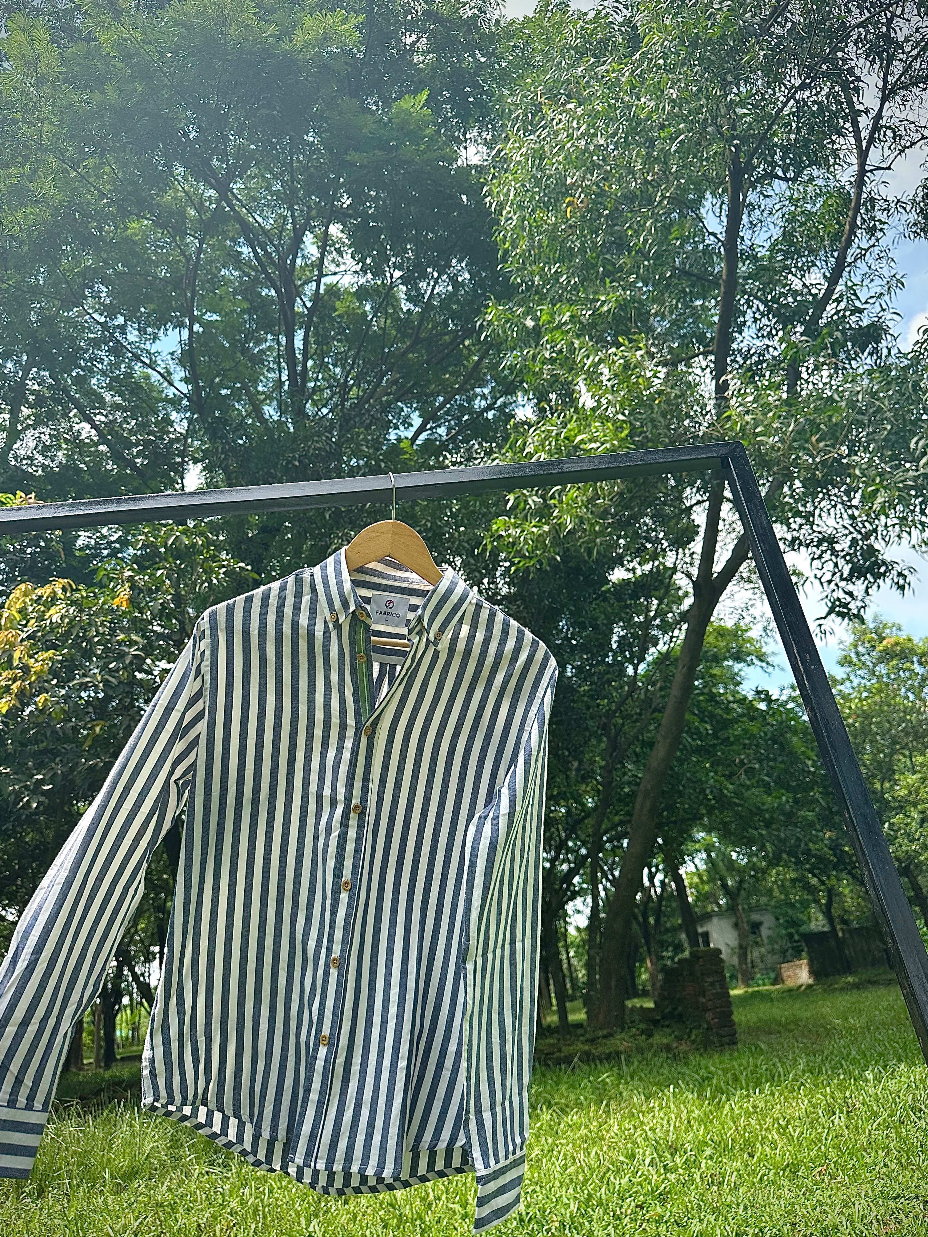 Seaside Stripe Linen Shirt