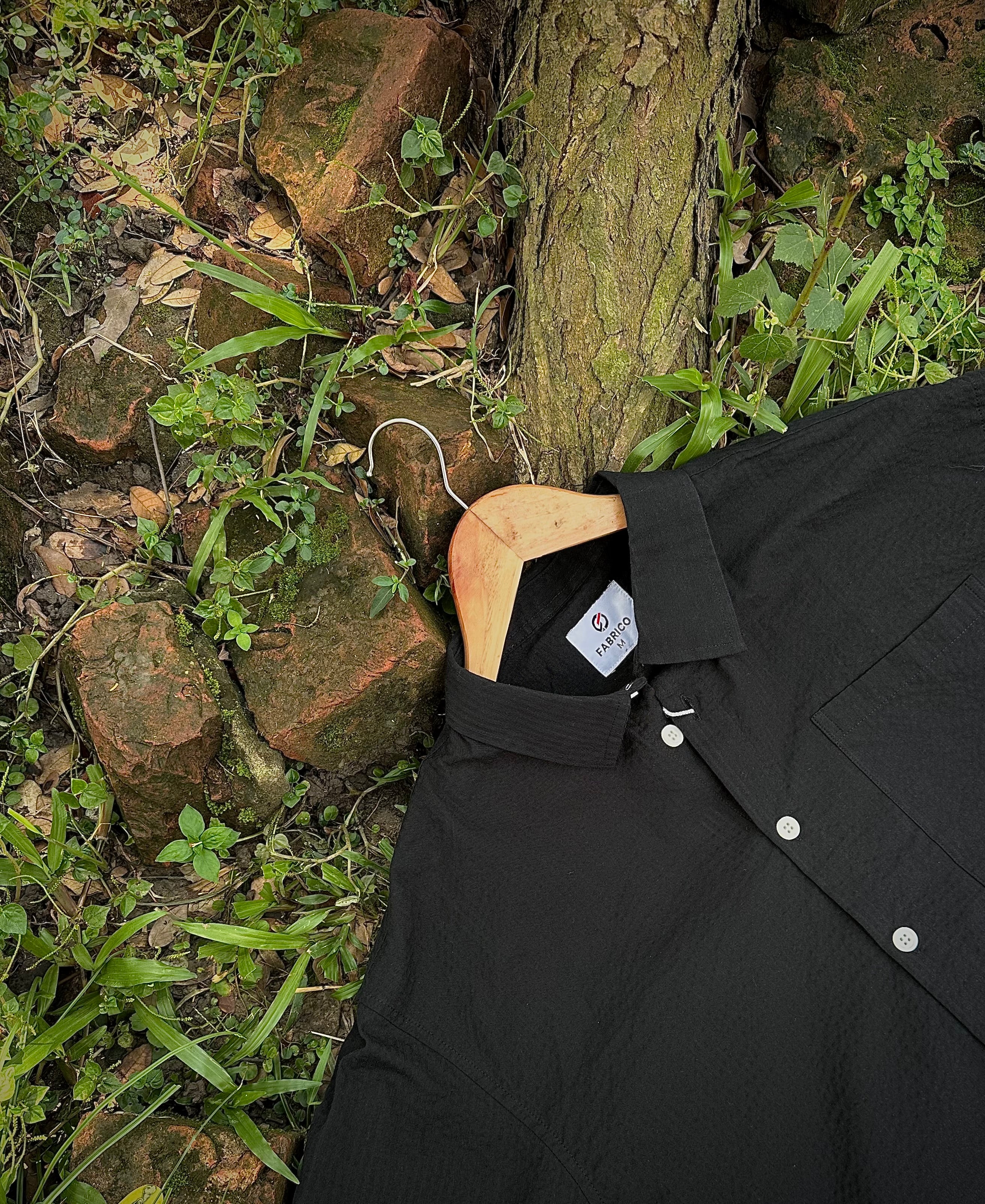 TreeWear Black boxy shirt