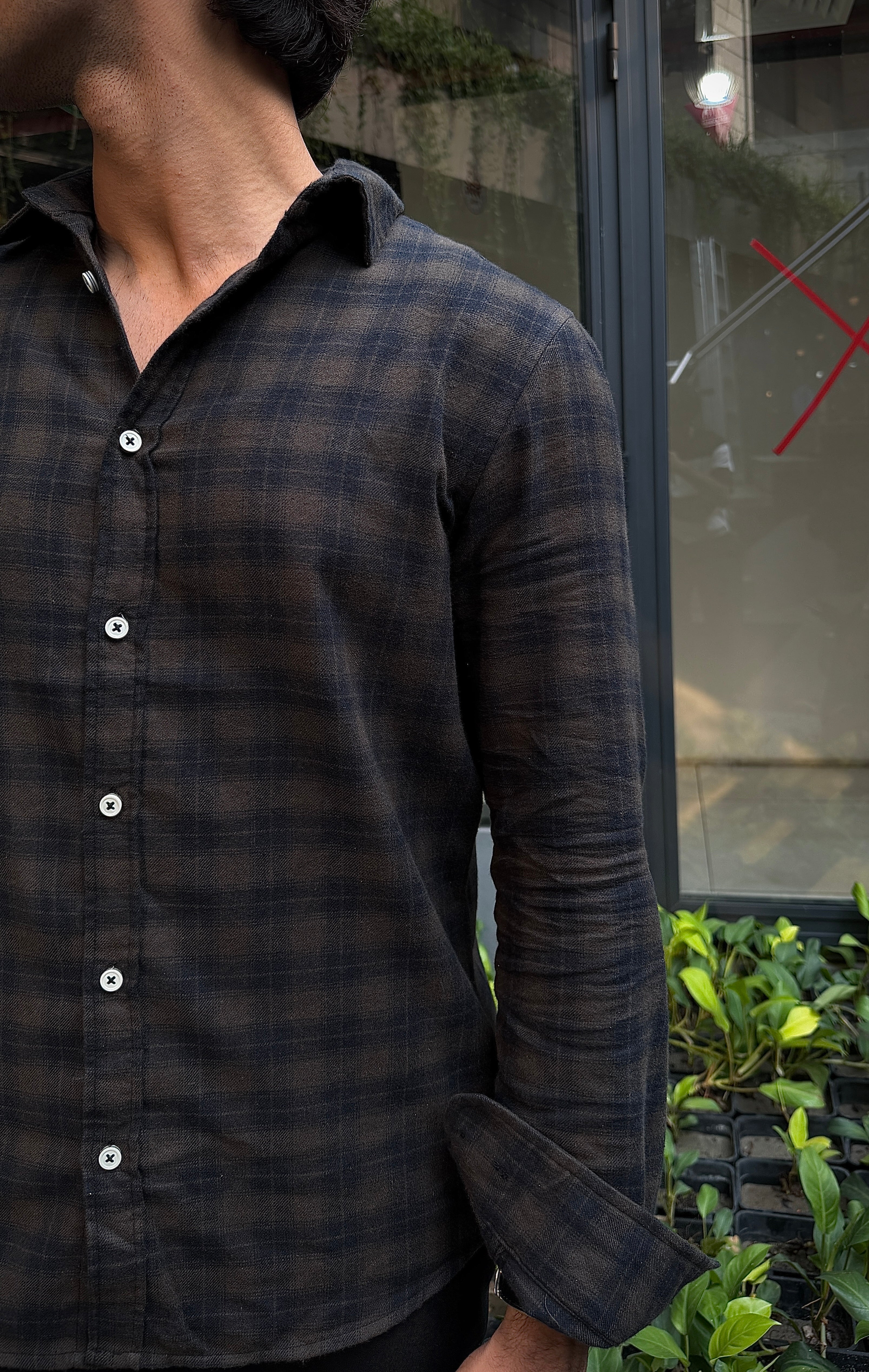 Urban Timber Dark Brown Flannel