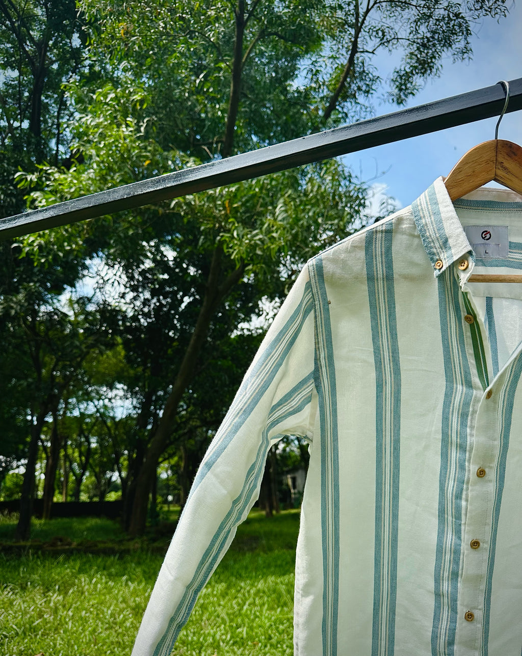 Sage Coast Stripe Shirt