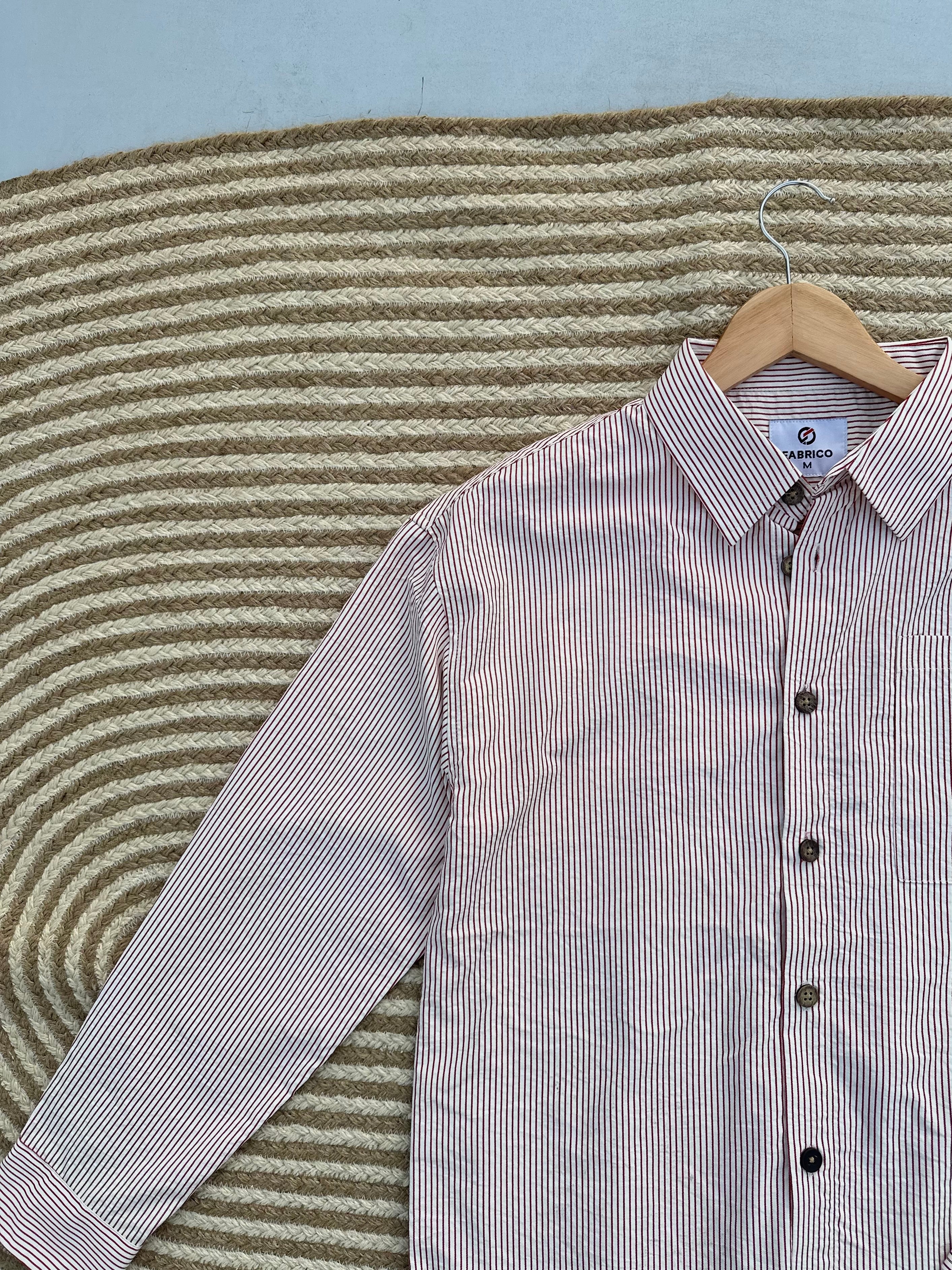Unisex Red check boxy shirt