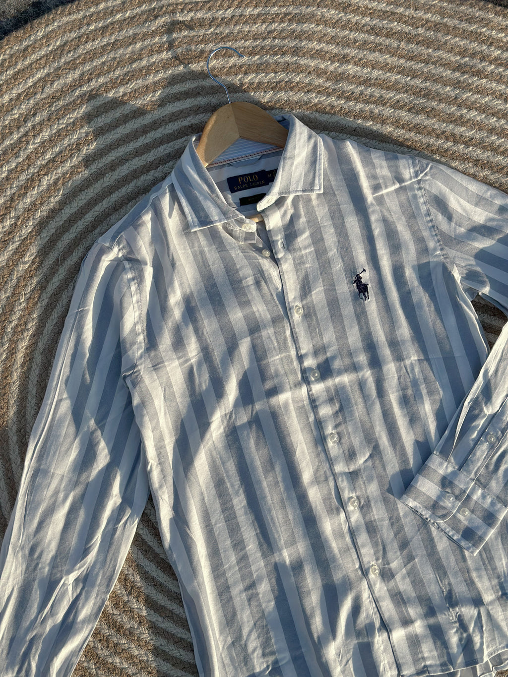 US-polo white stripe