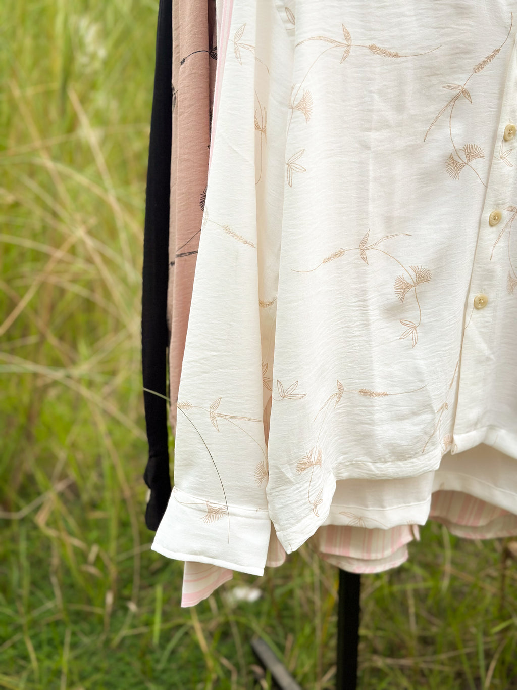 White printed boxy fit