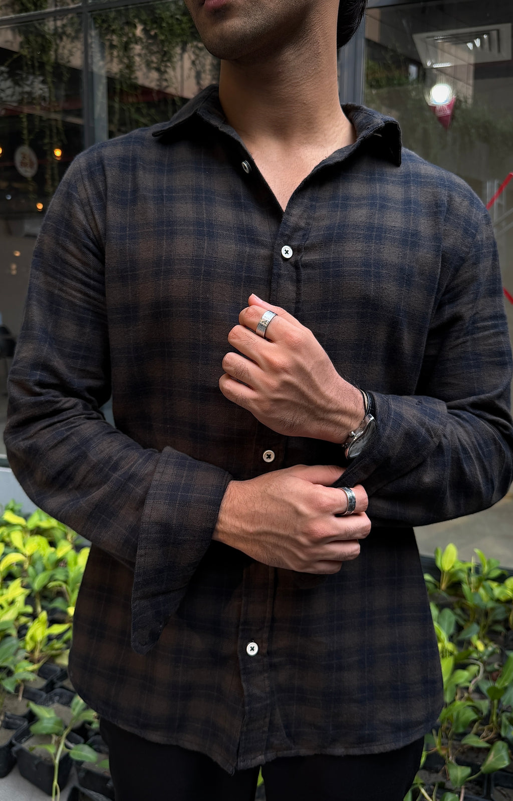 Urban Timber Dark Brown Flannel