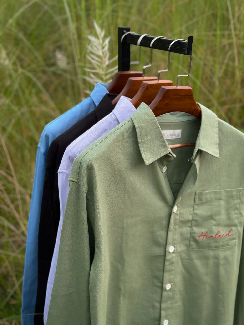 Olive boxy embroidery fit