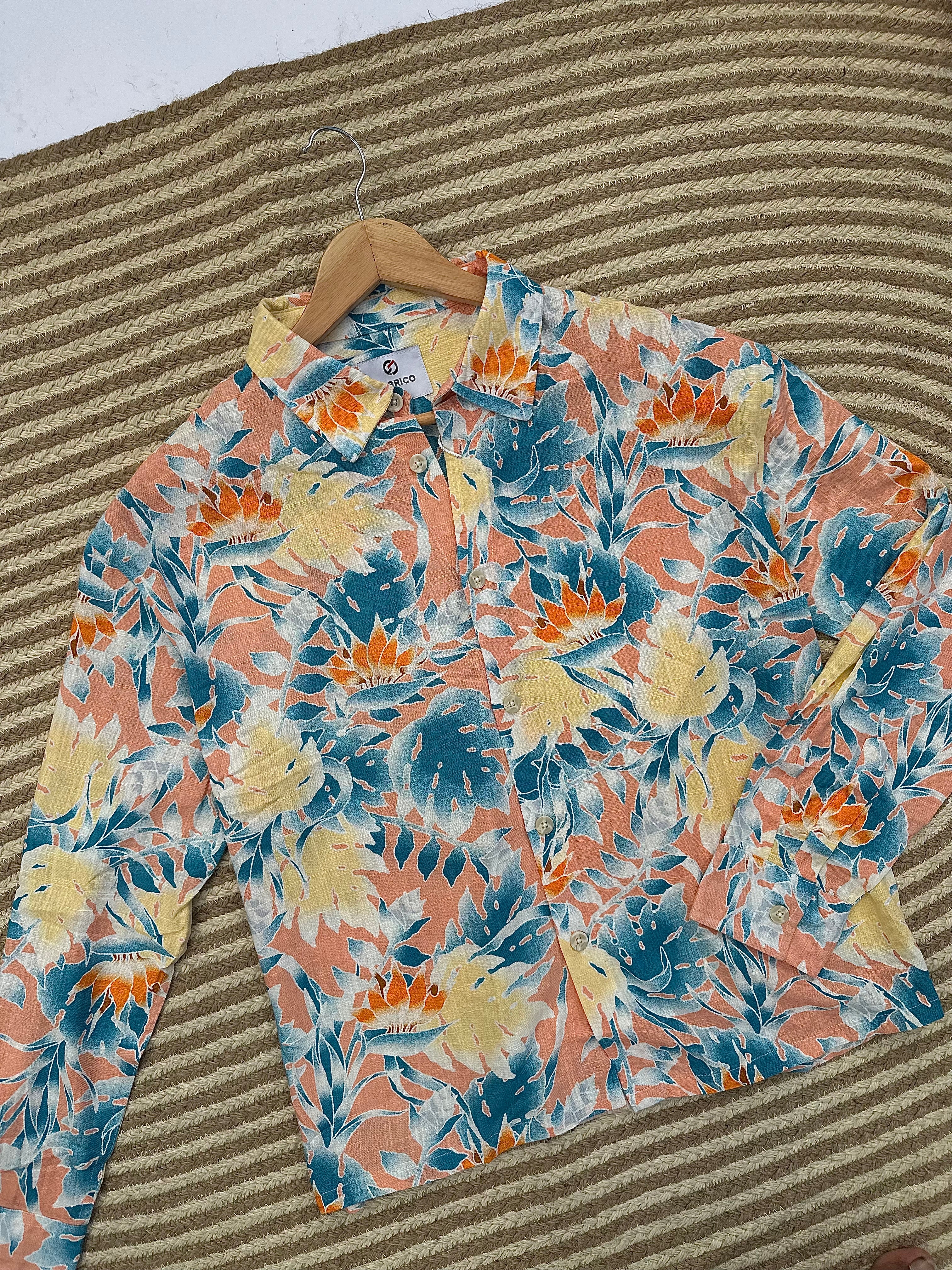 Sunset Floral Boxy Shirt