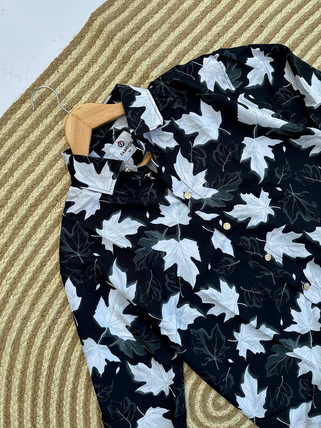 Midnight Maple Leaf Print Shirt