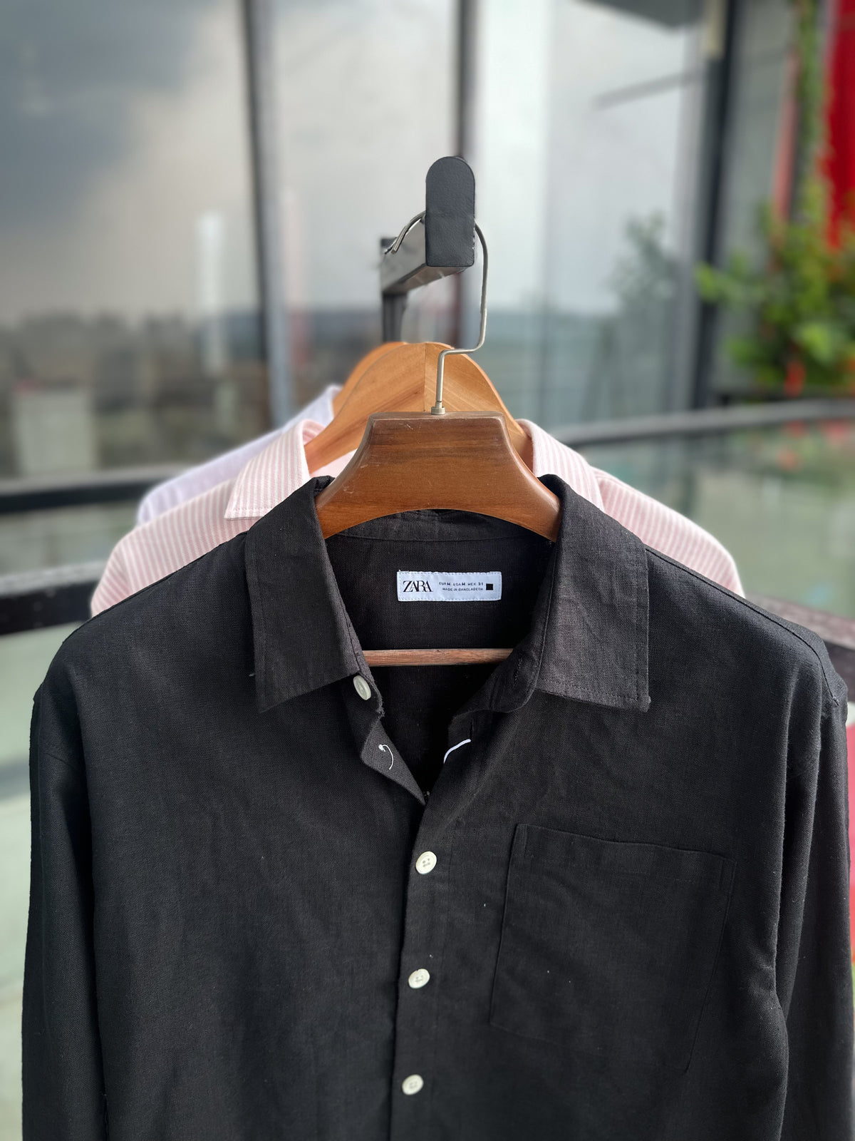 Black boxy shirt