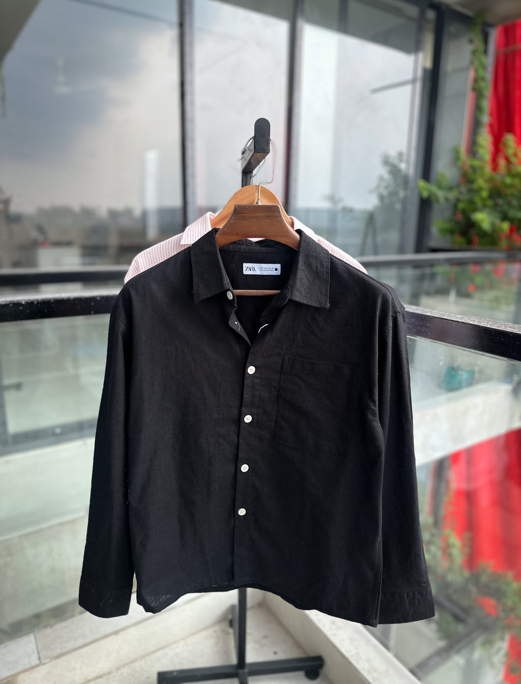 Black boxy shirt