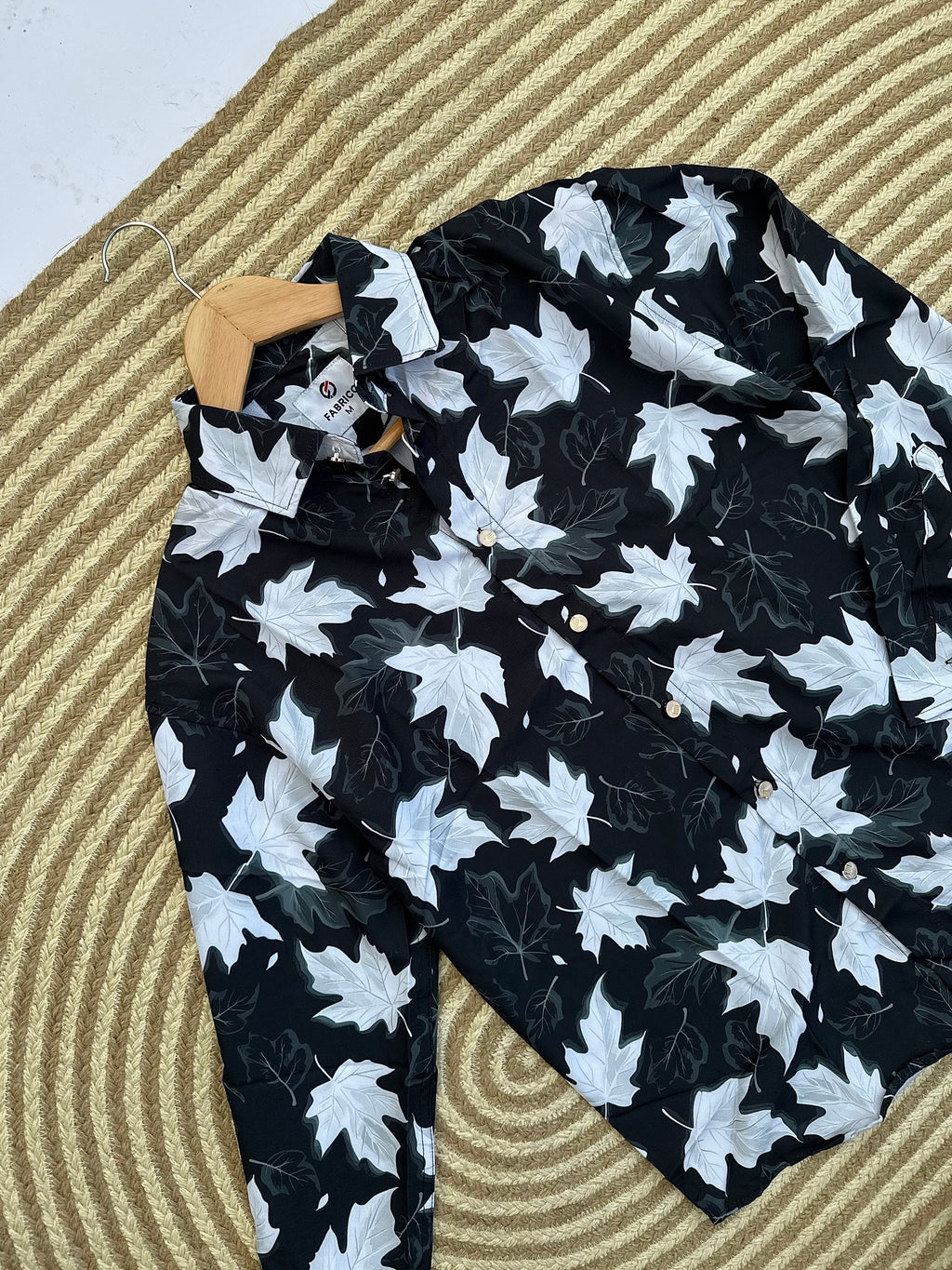 Midnight Maple Leaf Print Shirt