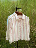 Ecru Stripe Boxy Fit Shirt