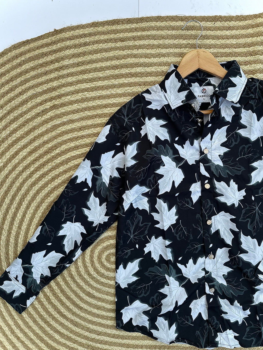 Midnight Maple Leaf Print Shirt