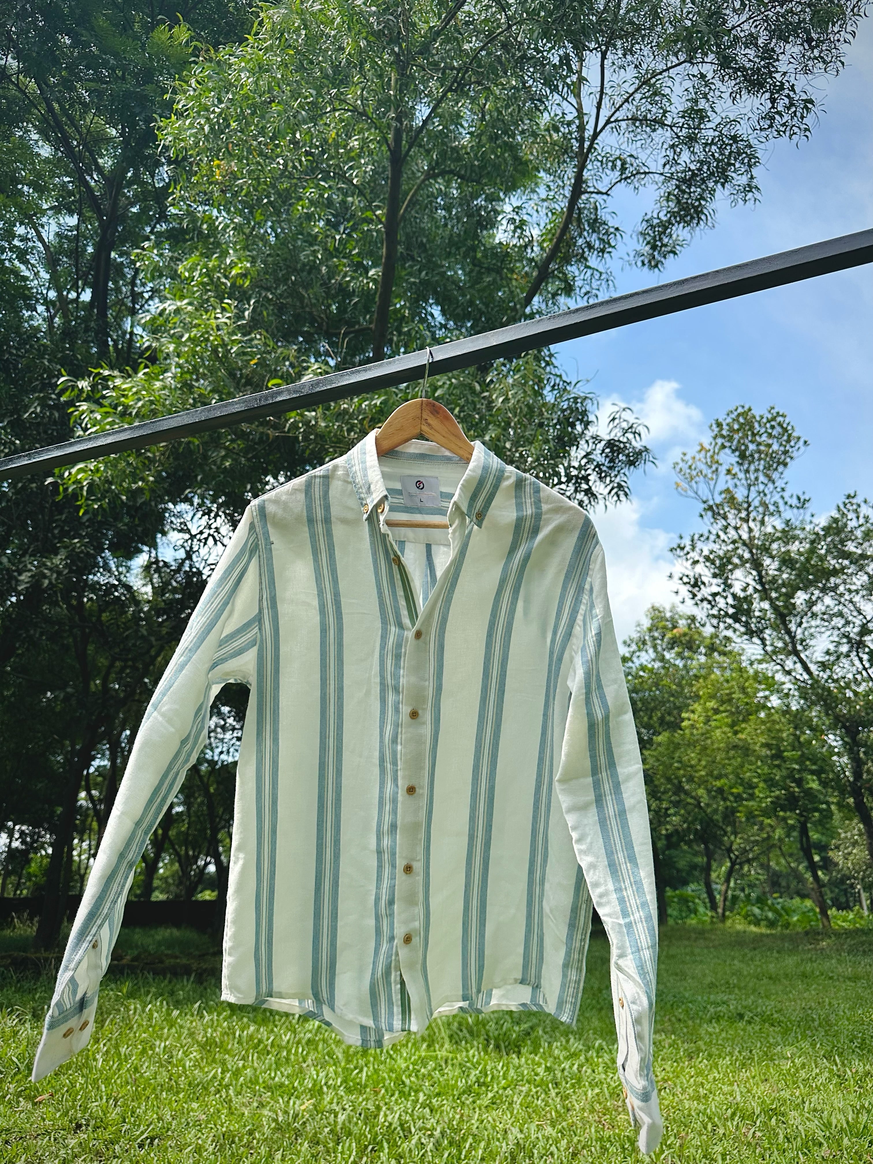 Sage Coast Stripe Shirt