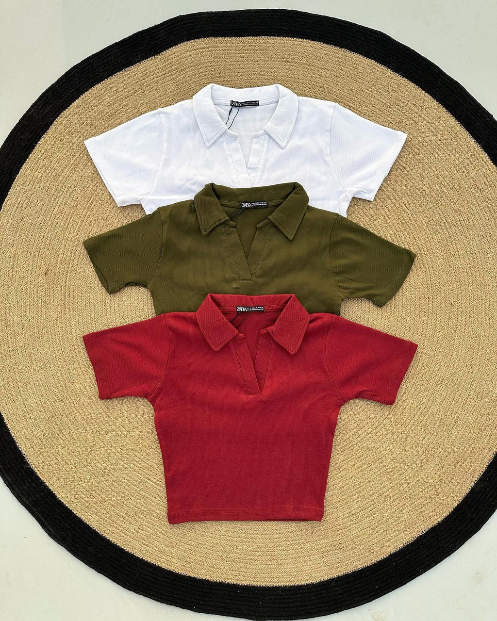 Short Sleeve V Neck Polo