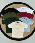 Short Sleeve V Neck Polo