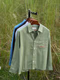 Olive boxy embroidery fit