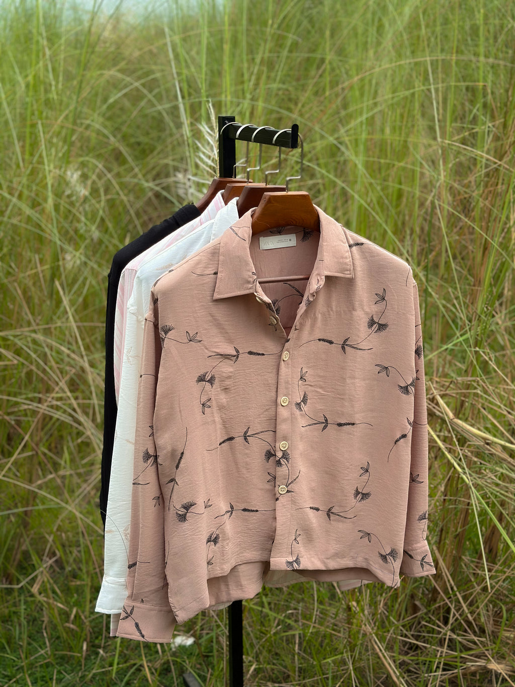 BabyPink printed boxy fit