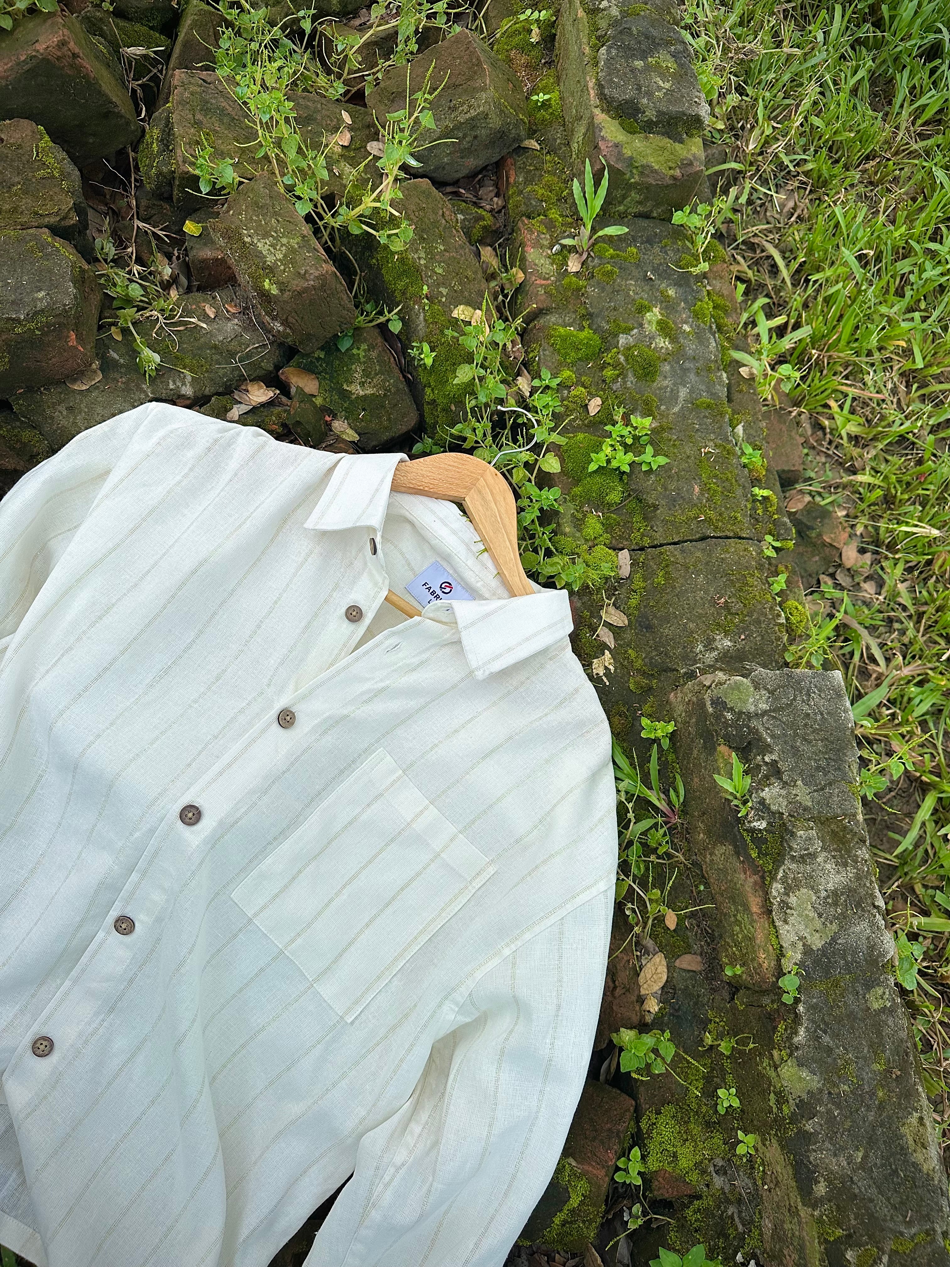 TreeWear White boxy shirt