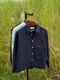 NavyBlue boxy embroidery fit