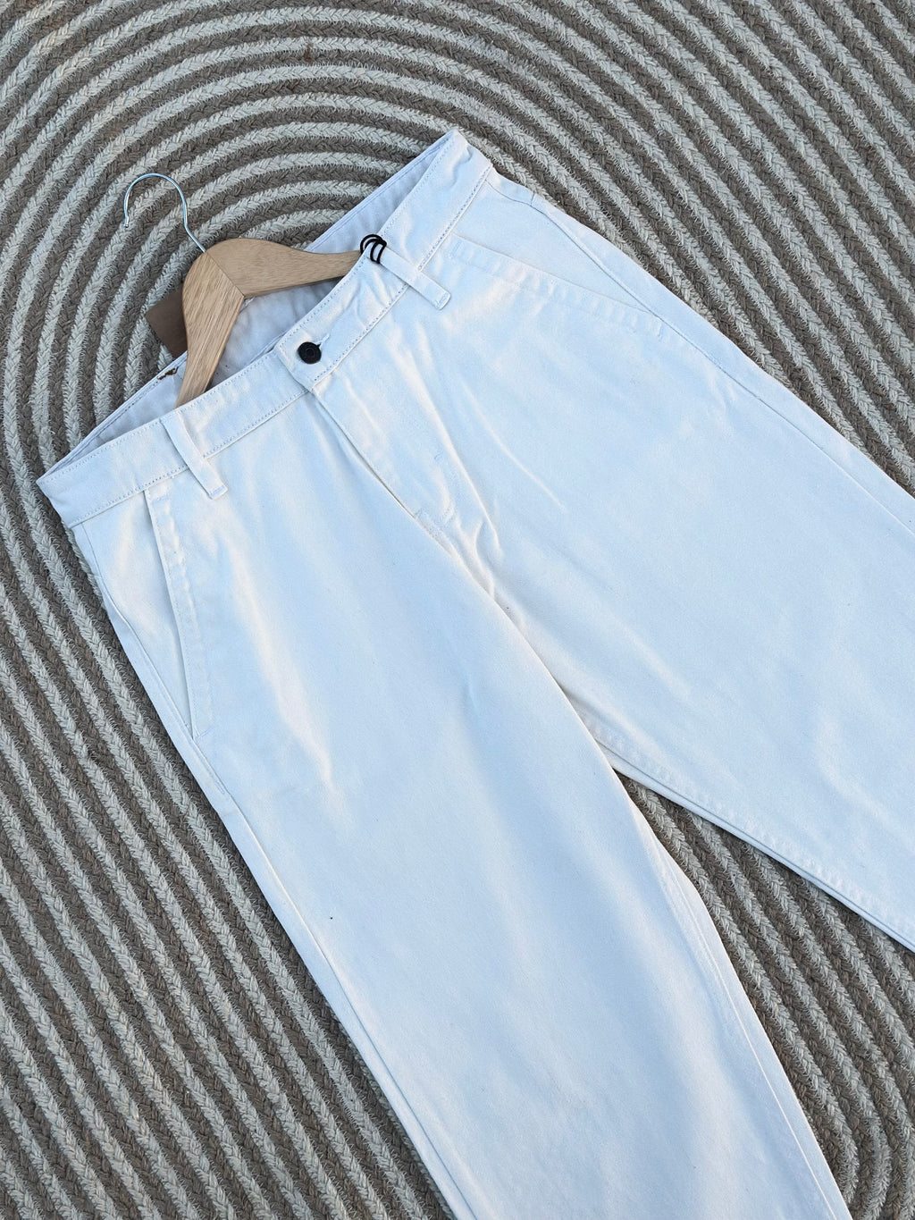 Unisex White jeans baggy pant