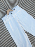 Unisex White jeans baggy pant